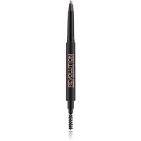 Makeup Revolution Duo Brow Definer precise eyebrow pencil shade Light Brown 0.15 g