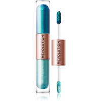 Makeup Revolution Double Up liquid eyeshadow 2-in-1 shade Tranquillity Blue 2x2,2 ml
