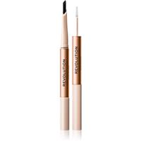Makeup Revolution Fluffy Brow Filter Duo dual-ended eyebrow pencil for hold and shape shade Dark Brown 0.12 g