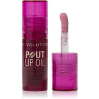 Revolution Pout Lip lip oil with moisturising effect shade Bitten Cherry 4.6 ml