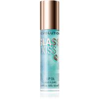 Revolution Glass Kiss shimmering oil for lips shade Mermaid Blue 5.5 ml