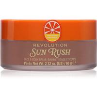 Revolution Sun Rush Face & Body Balm after-sun balm with brightening effect shade Vanilla Gold 60 g