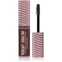 Revolution Wrap Brow Tubing Brow Gel setting gel for eyebrows shade Dark Brown 2.3 ml