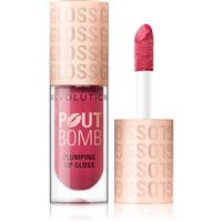 Makeup Revolution Pout Bomb lip gloss with magnifying effect shade Rosewood Rose Pink 4.6 ml