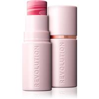 Makeup Revolution Skin Silk Blush Stick cream blush in a stick shade Light Pink Marble 4.5 g