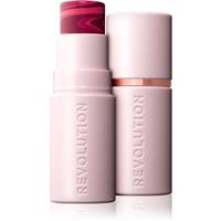 Makeup Revolution Skin Silk Blush Stick cream blush in a stick shade Berry Pink Marble 4.5 g