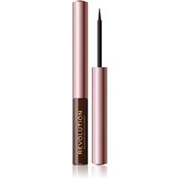 Makeup Revolution Super Flick liquid eyeliner shade Brown 2,4 ml