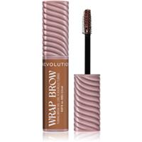 Revolution Wrap Brow Tubing Brow Gel setting gel for eyebrows shade Cool Medium Brown 2.3 ml