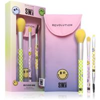 Revolution S.W.Smiley On Cloud Nine brush set with a pouch 3 pc