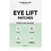 breakout + aid Eye Lift Patches anti-wrinkle undereye plaster with retinol 4 pc