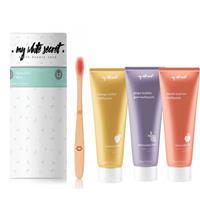 My White Secret Gift Pack Fruits Toothpaste + Toothbrush dental care set