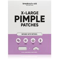 breakout + aid Pimple Patches X-Large topical acne treatment with retinol 5 pc
