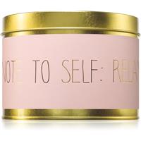 My Flame Green Tea Time Note To Self: Relax scented candle 11x8 cm