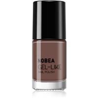 NOBEA Day-to-Day Gel-like Nail Polish gel-effect nail polish shade Dark mocha #N06 6 ml