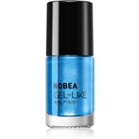 NOBEA Metal Gel-like Nail Polish gel-effect nail polish shade Atomic blue N#75 6 ml