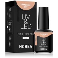 NOBEA UV & LED Nail Polish gel nail polish for UV/LED hardening glossy shade Sparkling Wine #37 6 ml