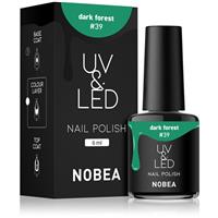 NOBEA UV & LED Nail Polish gel nail polish for UV/LED hardening glossy shade Dark forest #39 6 ml