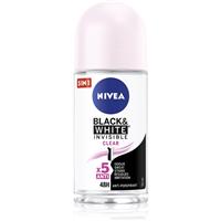Nivea Invisible Black & White Clear roll-on antiperspirant for women 50 ml