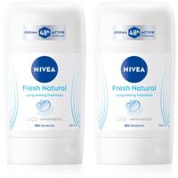 NIVEA Fresh Natural deodorant stick economy pack