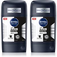 NIVEA MEN Black & White Invisible Original antiperspirant stick economy pack