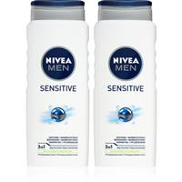 NIVEA MEN Sensitive body and hair shower gel economy pack