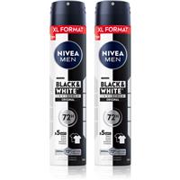 NIVEA MEN Black & White Invisible Original antiperspirant spray economy pack