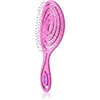 Noelle Hairbrush flat brush Pink Spiral 1 pc
