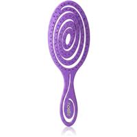 Noelle Hairbrush flat brush Purple Spiral 1 pc