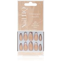 Nail HQ Almond false nails Sparkling Wine Sippin' 24 pc