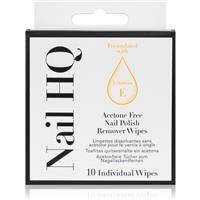 Nail HQ Acetone Free gel varnish remover wipes without acetone 10 pc