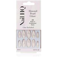 Nail HQ Almond false nails Pearl Glaze 24 pc