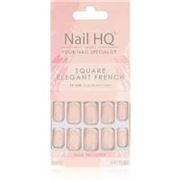 Nail HQ Square false nails Elegant French 24 pc