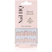 Nail HQ Square French false nails 24 pc