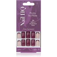 Nail HQ Square false nails Pretty In Plum 24 pc