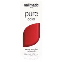 Nailmatic Pure Color nail polish AMOUR-Rouge Nacr / Red Shimmer 8 ml