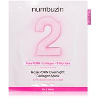Numbuzin No. 2 Rose PDRN OverNight Collagen Mask deep nourishing mask night 4 pc