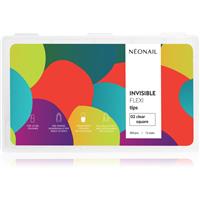NEONAIL Flexi Tips Invisible false nails type 02 Clear Square 300 pc