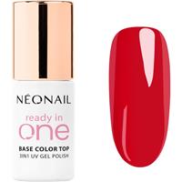 NEONAIL Ready In One 3in1 UV Gel Polish gel nail polish with diamond dust shade 11 One Classic Red 7.2 ml