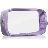 Notino Travel Collection Large Clear Organizer transparent makeup bag L Purple 1 pc