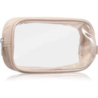 Notino Travel Collection Small Clear Organizer transparent makeup bag transparent S Beige 20x10x5 cm 1 pc
