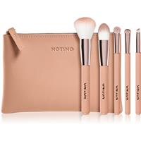 Notino Glamour Collection Travel Brush Set with Pouch travel brush set with bag