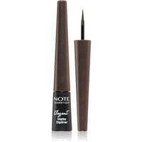 Note Cosmetique Elegant Matte Dipliner liquid eyeliner with a matt finish shade 02 Coffee Brown 2,5 ml