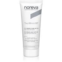 Noreva Trio White XP CC Cream Light SPF 30 CC cream for even skin tone SPF 30 40 ml