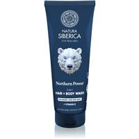 Natura Siberica Arctic Wild Northern Power wash gel for hair, beard and body for men 200 ml