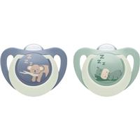 NUK First Choice Night 6-18 m dummy Hippo/Koala 2 pc