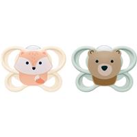 NUK Perfect Match Air 0-2 m dummy Fox/Bear 2 pc