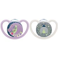 NUK Space Night 6-18 m dummy Girl 2 pc