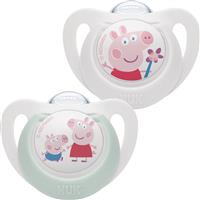 NUK Star Peppa Pig dummy 6-18m 2 pc