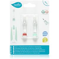 Nuvita Sonic Clean&Care Replacement Brush Heads battery-operated sonic toothbrush replacement heads for babies Sonic Clean&Care Small Red/Green 3 m+ 2