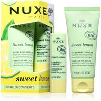 Nuxe Sweet Lemon set with nourishing and moisturising effect